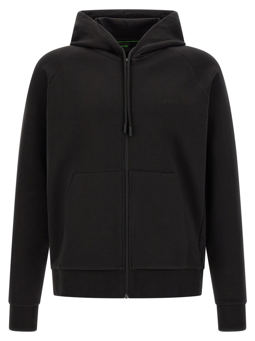 Black Regular Logo Hoodie 1