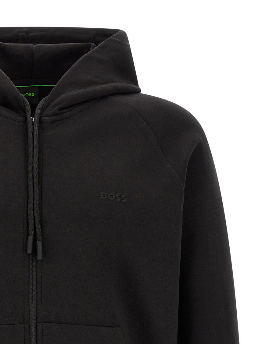 Black Regular Logo Hoodie 3