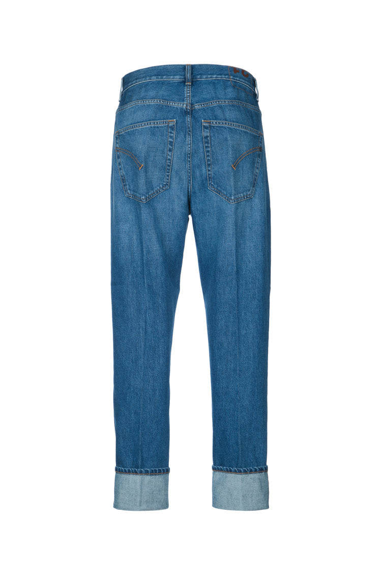 Blue Mid Rise Jeans 2
