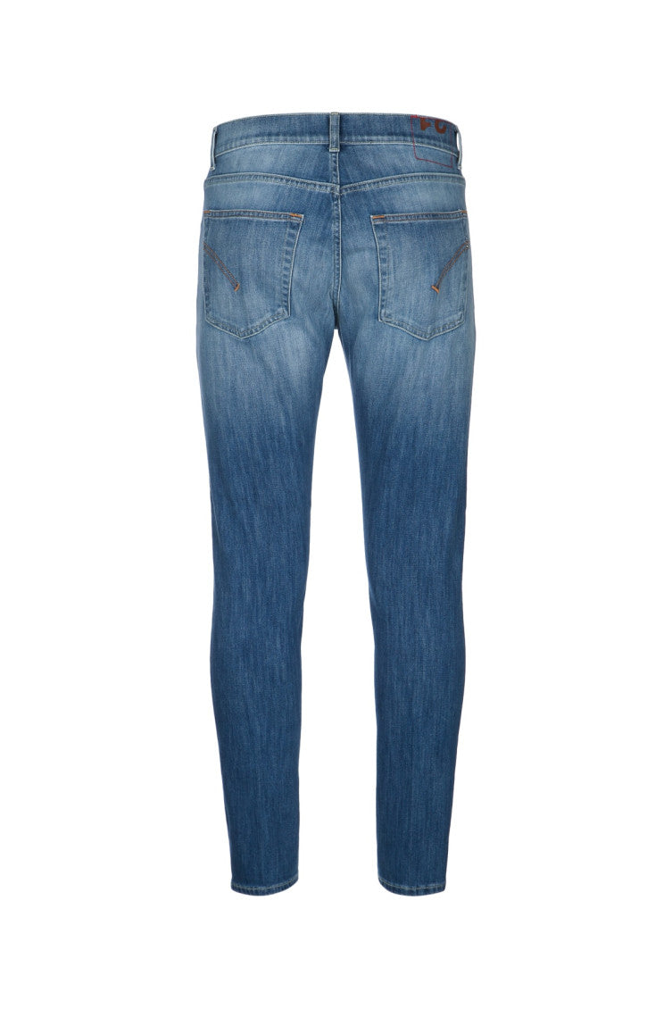 Blue Mid Rise Jeans 2