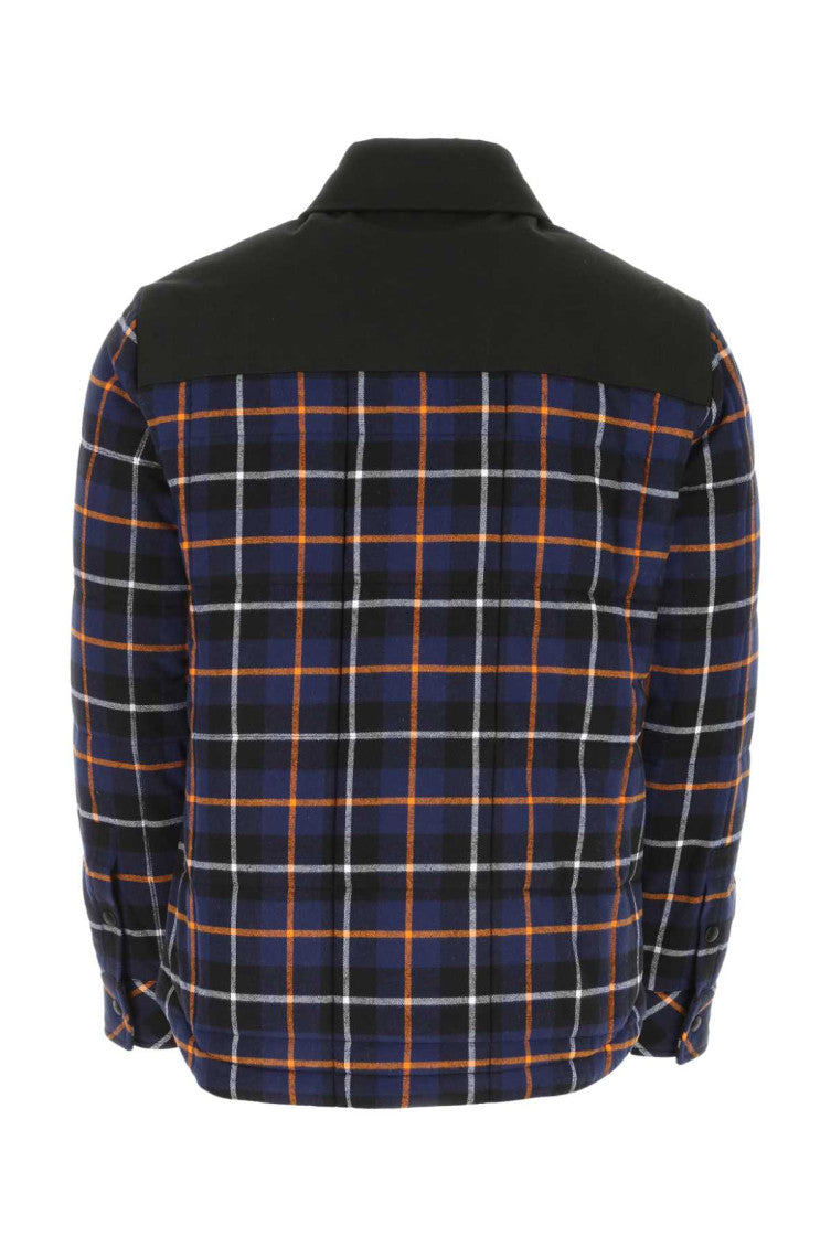 Navy Blue Check Overshirt 2