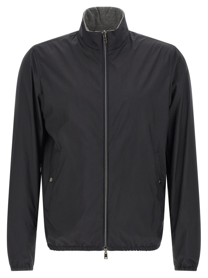 Navy Blue Reversible Jacket 1