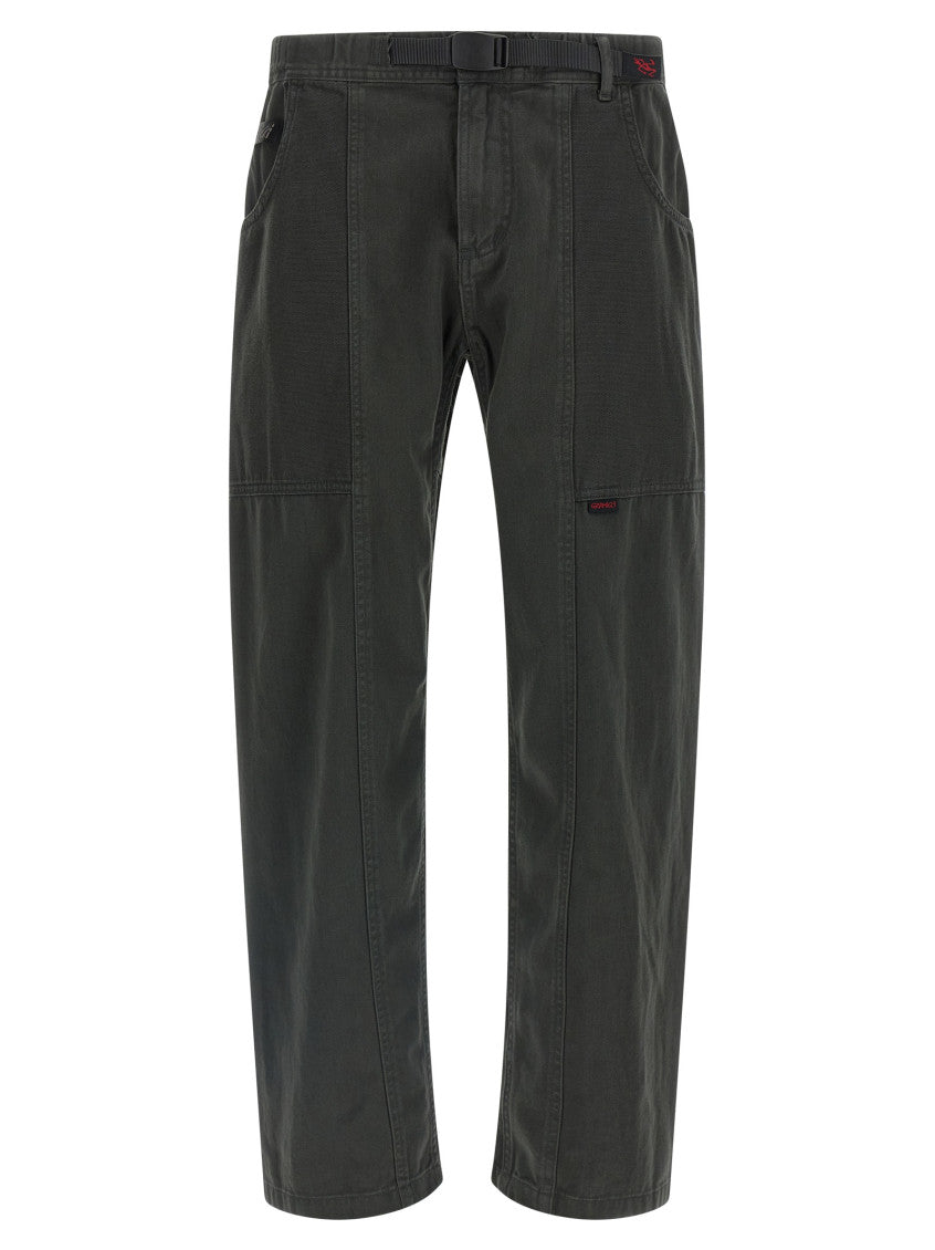 Grey Slim Cargo Pants 1