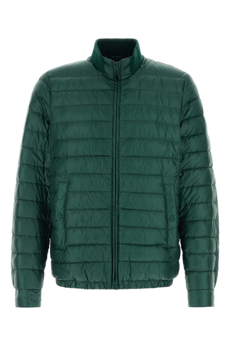 Bottle Green Quilted Jacket 1
