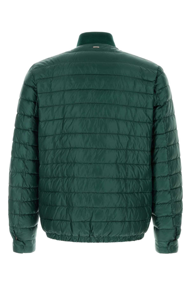 Bottle Green Quilted Jacket 2