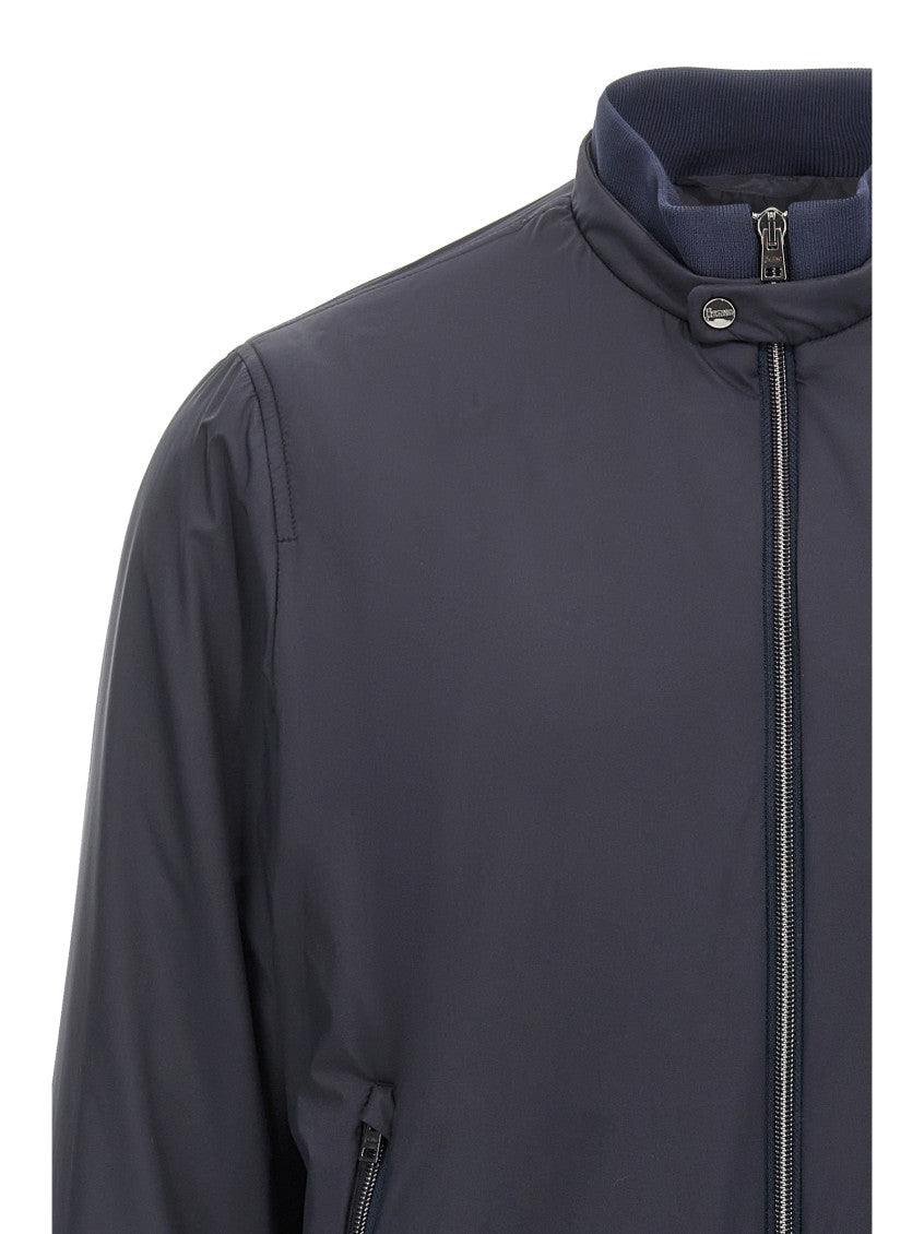Dark Blue Solid Jacket 3
