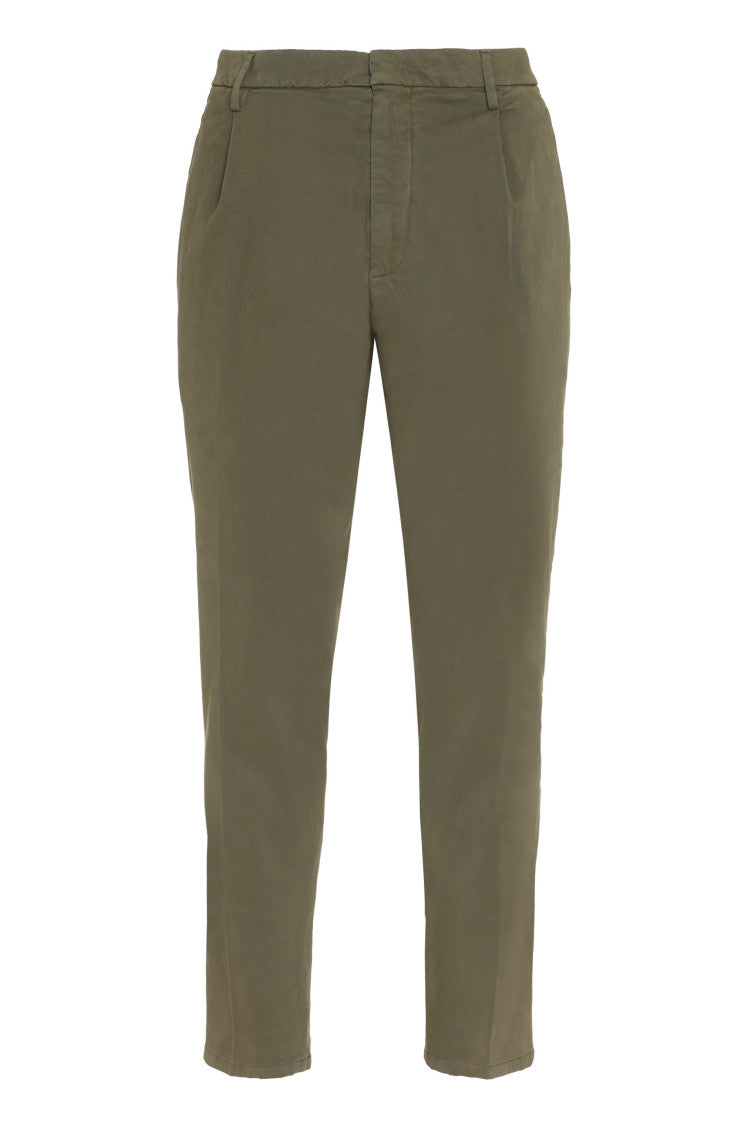 Olive Flat Front Pant 1
