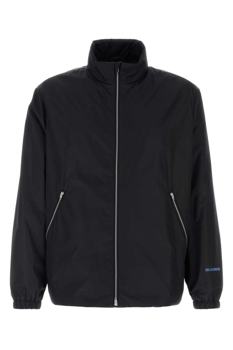 Black Mock Collar Jacket 1