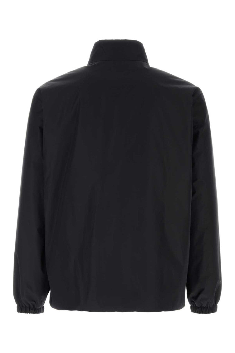 Black Mock Collar Jacket 2