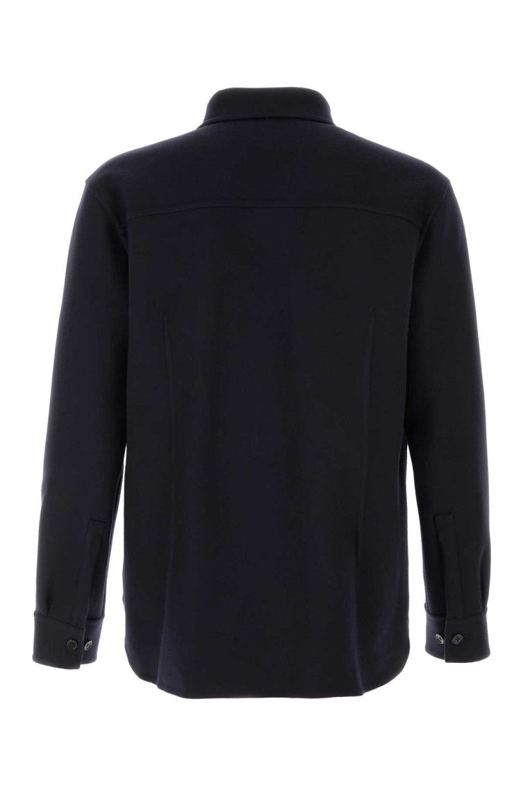 Dark Blue Regular Overshirt 2