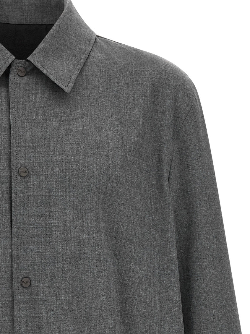 Grey Reversible Raincoat 3