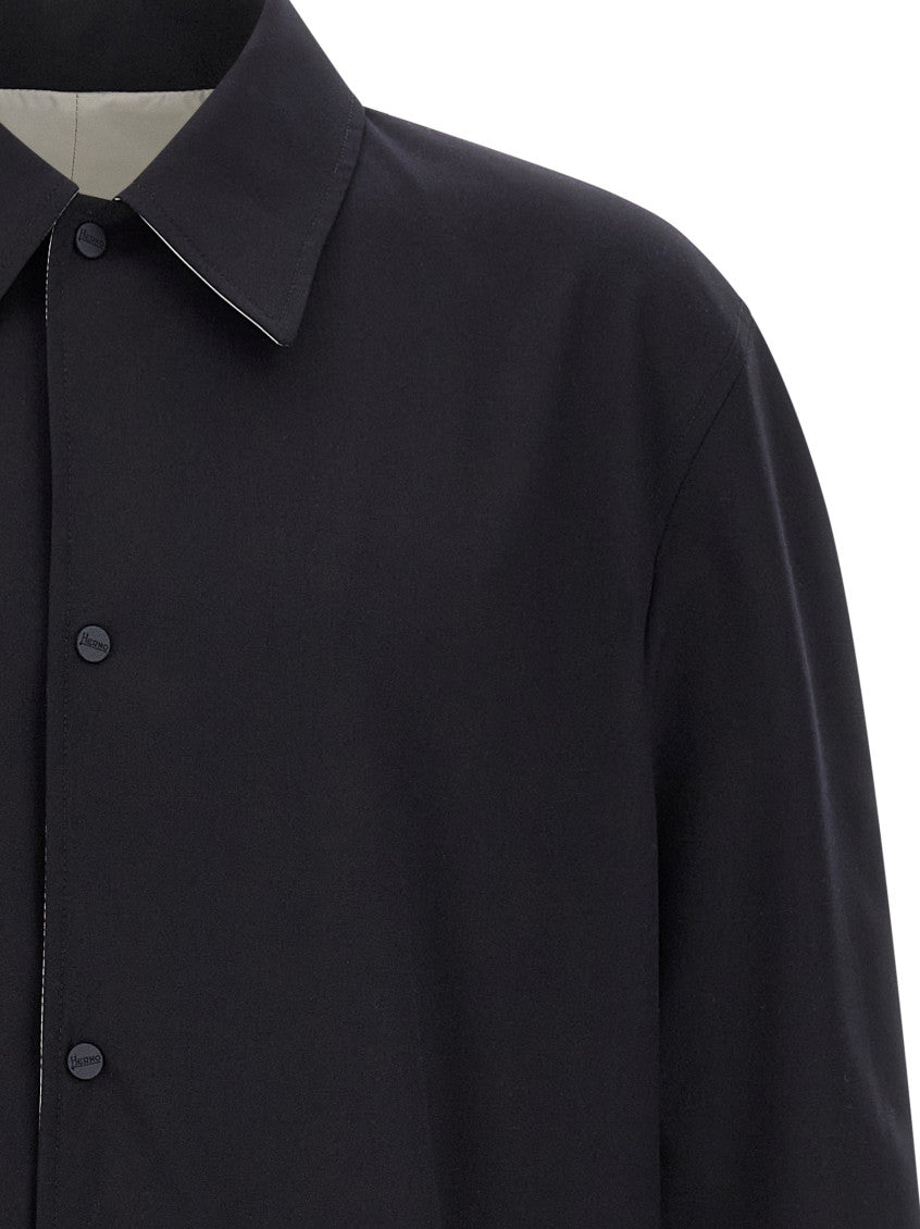 Black Solid Reversible Jacket 3