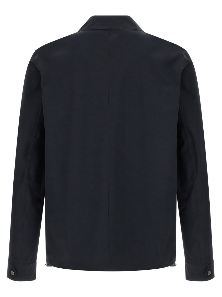 Dark Blue Shirt Collar Jacket 2
