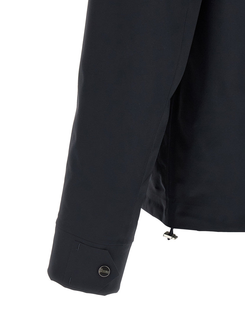 Dark Blue Shirt Collar Jacket 4