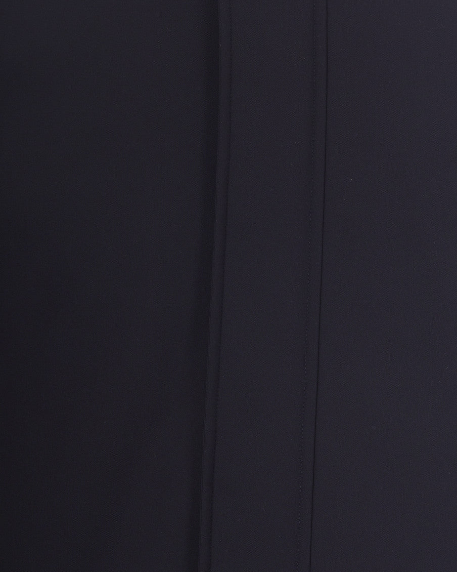Dark Blue Solid Hood Jacket 3