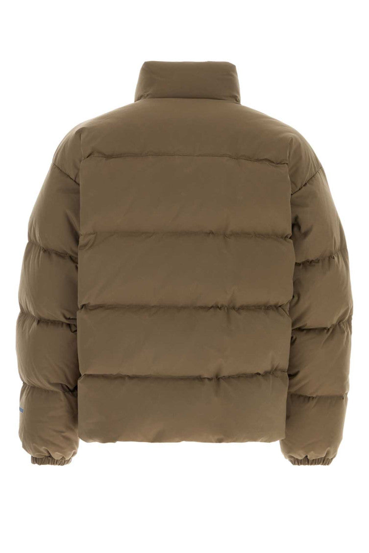 Brown Mock Collar Jacket 2