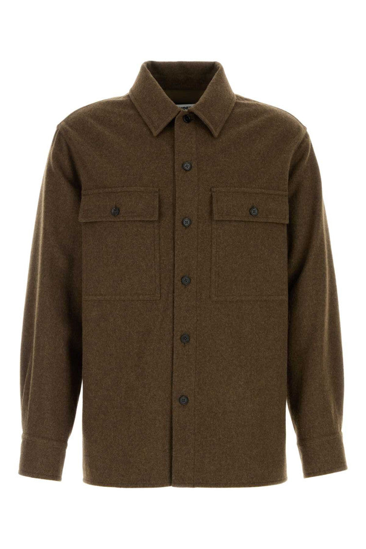 Khaki Regular Solid Shirt 1