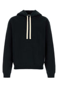 Black Regular Solid Hoodie 1