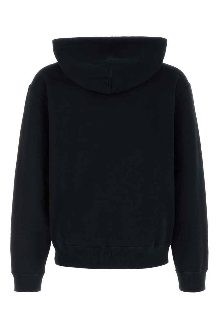 Black Regular Solid Hoodie 2