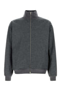 Grey Mock Collar Jacket 1