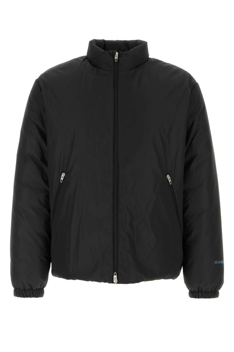 Black Mock Collar Jacket 1