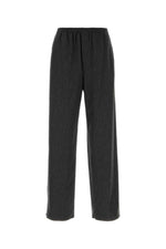 Dark Grey Straight Trousers 1