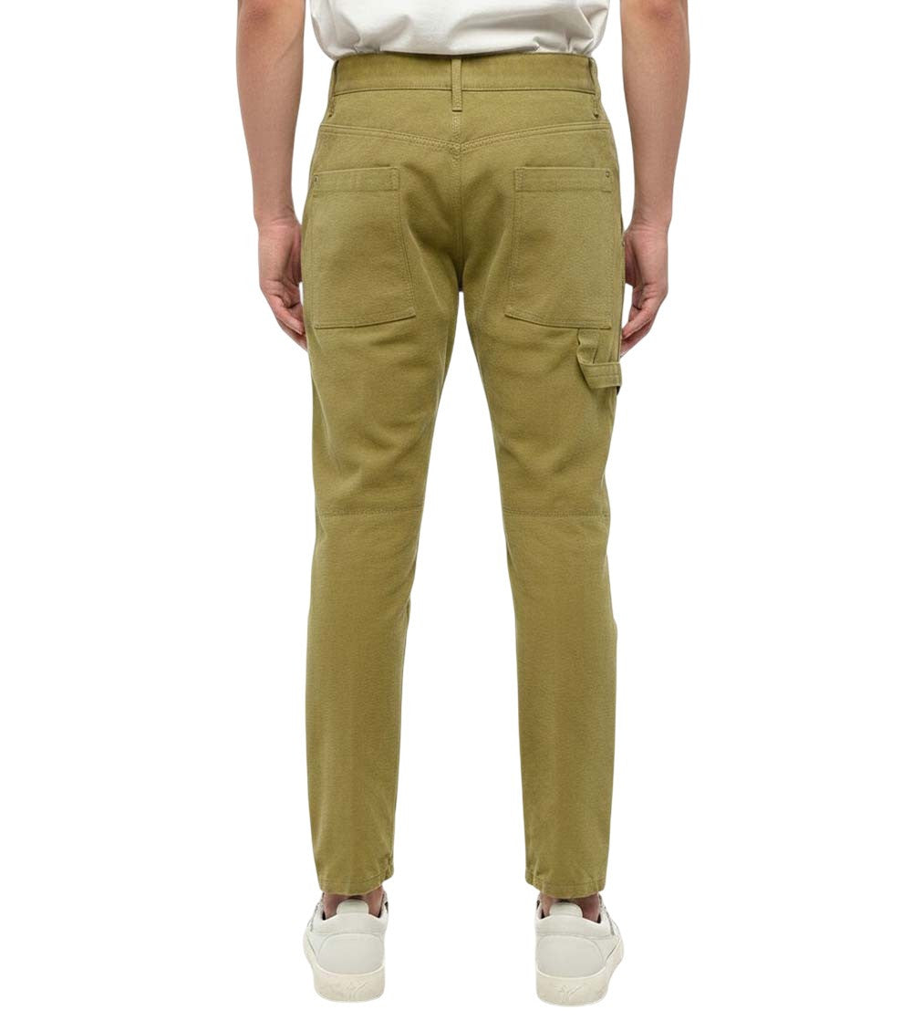 Green Flat Front Trousers 2