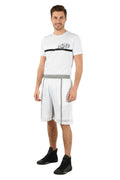 White Solid Bermuda Shorts 1