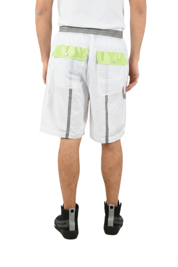 White Solid Bermuda Shorts 2