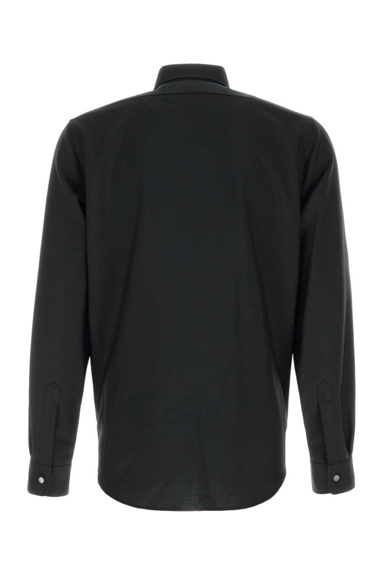 Black Regular Solid Shirt 2