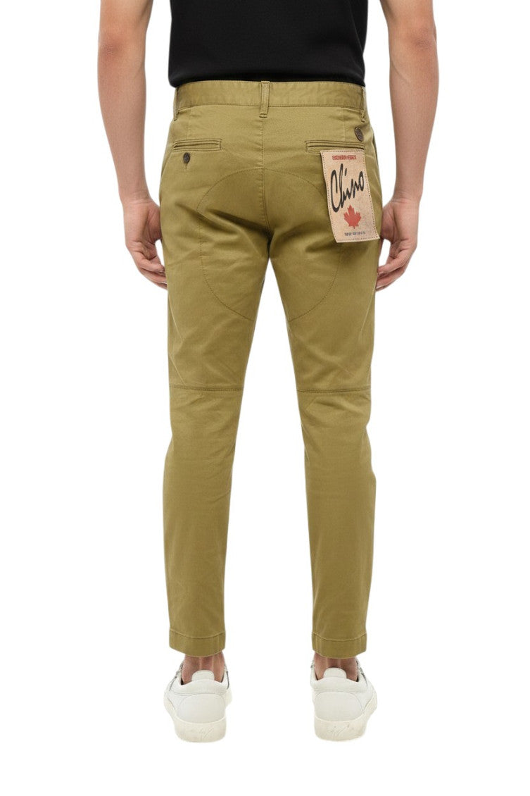 Olive Regular Chino Pants 2