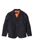 Boys Dark Blue Solid Blazer 1