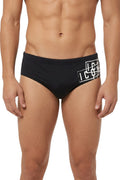 Black Logo Swim Brief 1