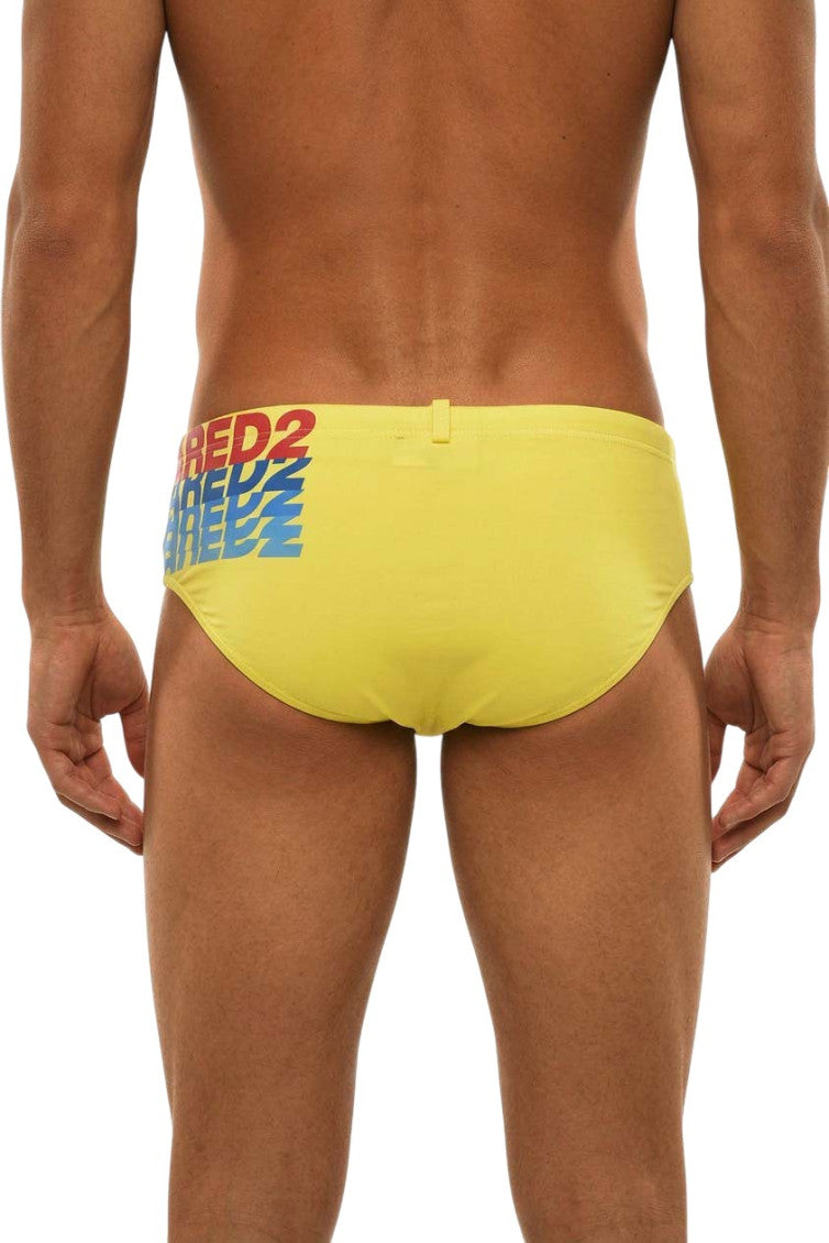Yellow Logo Swim Brief 2