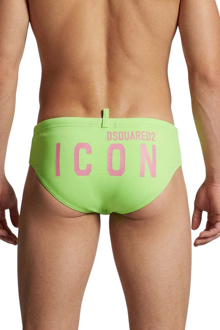 Green Solid Swim Brief 2