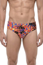 Multicolor Printed Swim Brief 1