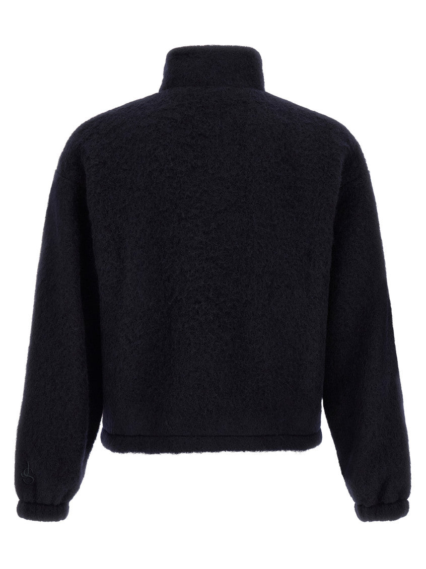 Dark Navy Zip-Up Sweatshirt 2