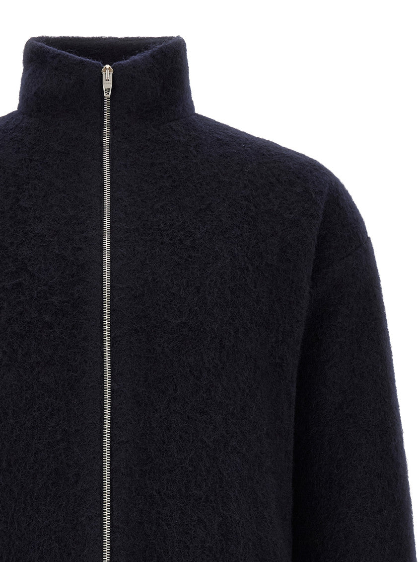 Dark Navy Zip-Up Sweatshirt 3