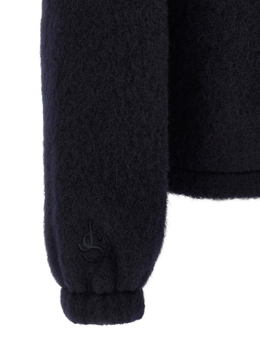 Dark Navy Zip-Up Sweatshirt 4