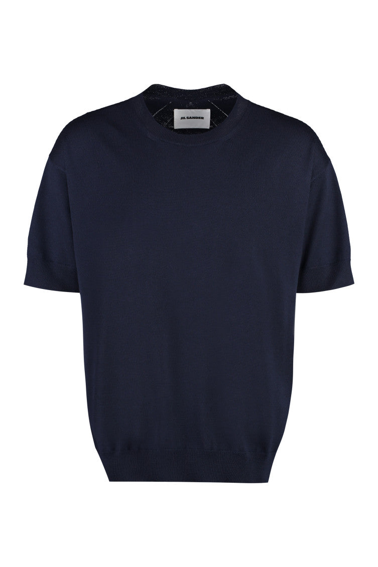 Dark Blue Knitted Sweater 1