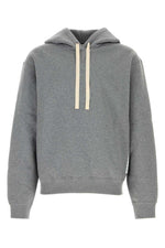 Grey Solid Regular Hoodie 1