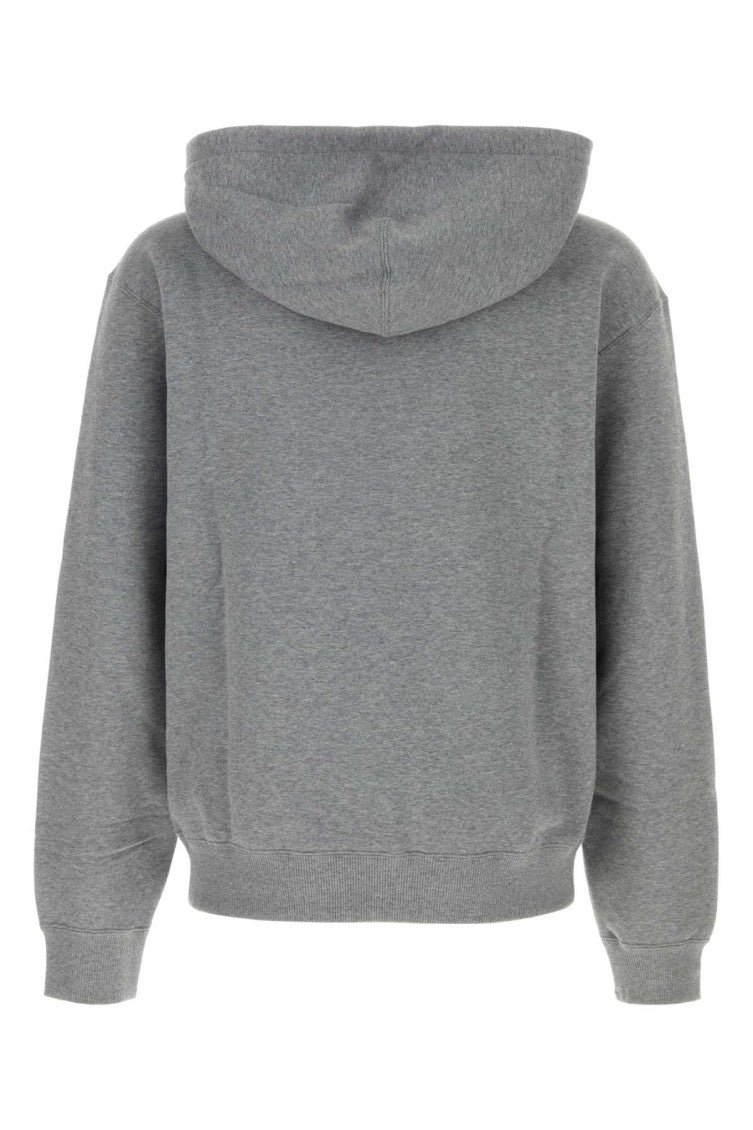 Grey Solid Regular Hoodie 2