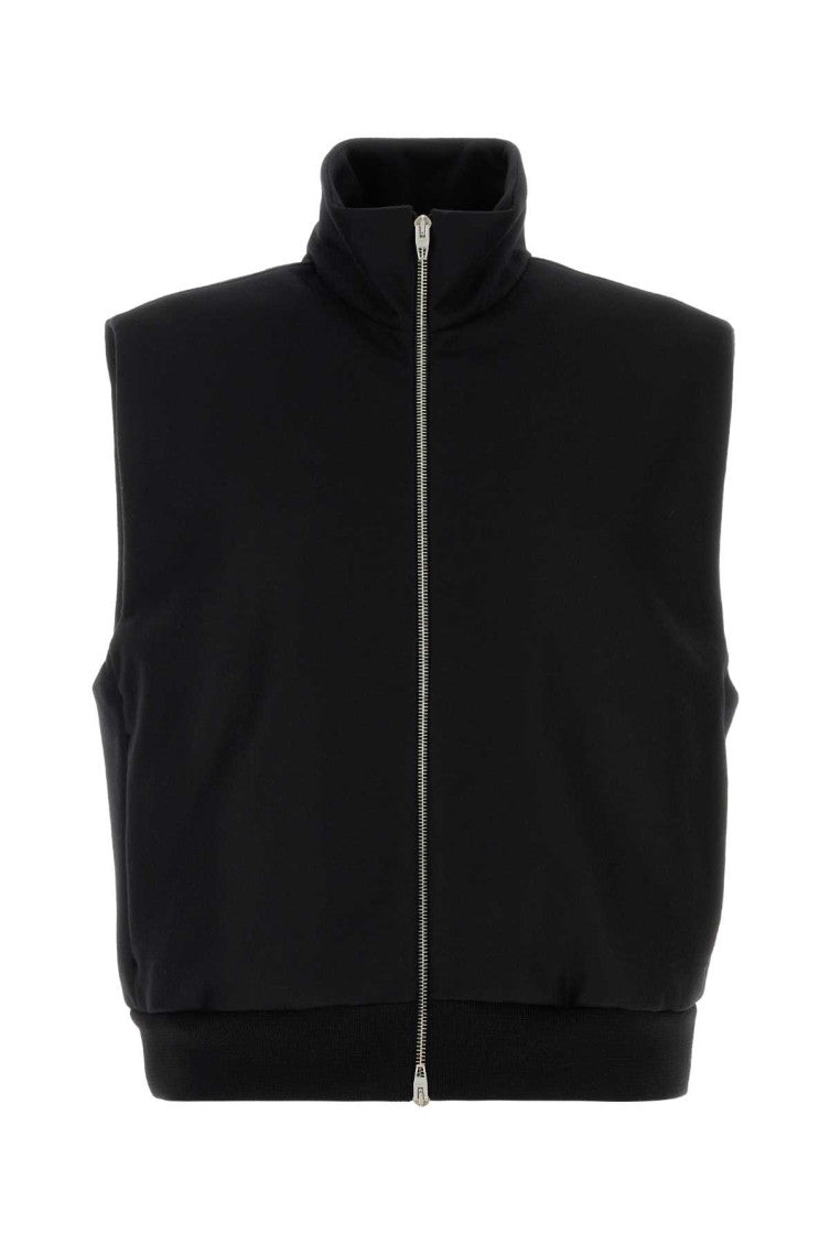 Black Mock Collar Jacket 1