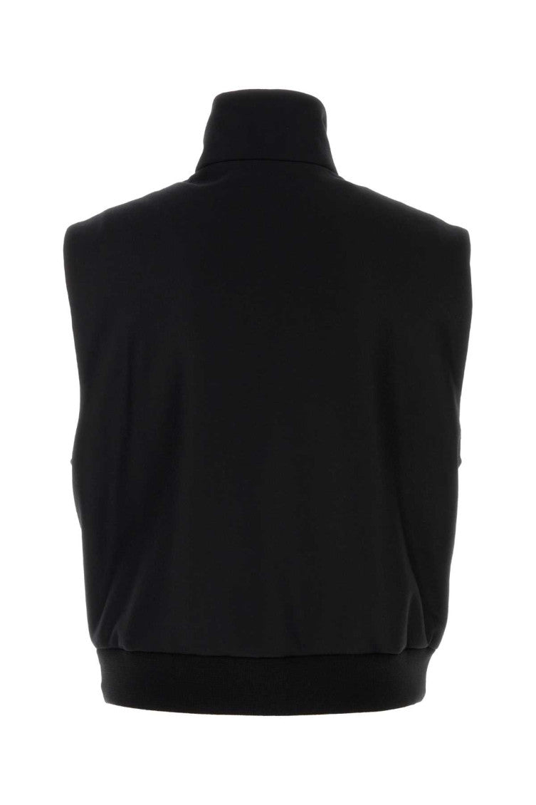 Black Mock Collar Jacket 2