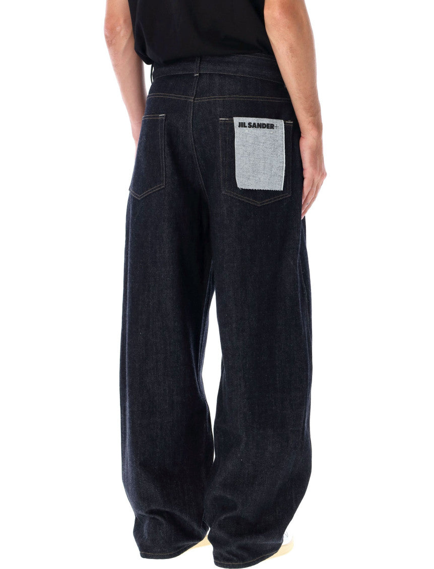 Navy Blue Relaxed Jeans 2