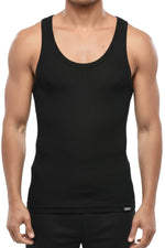 Black Round Neck Tank Top 1