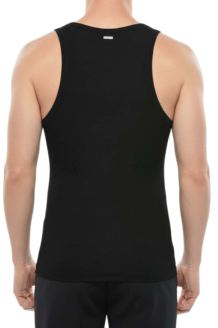 Black Round Neck Tank Top 2