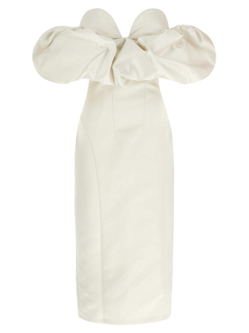 White Off-the-shoulder dress 1