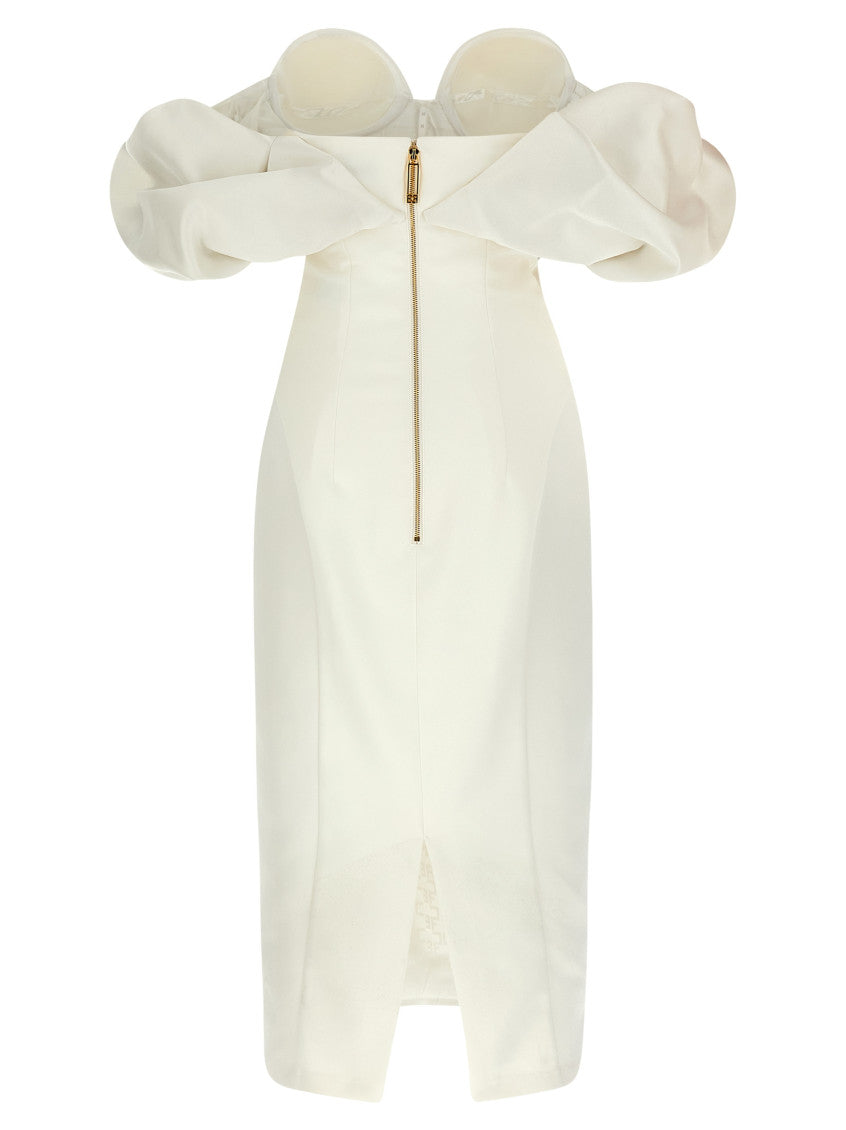 White Off-the-shoulder dress 2