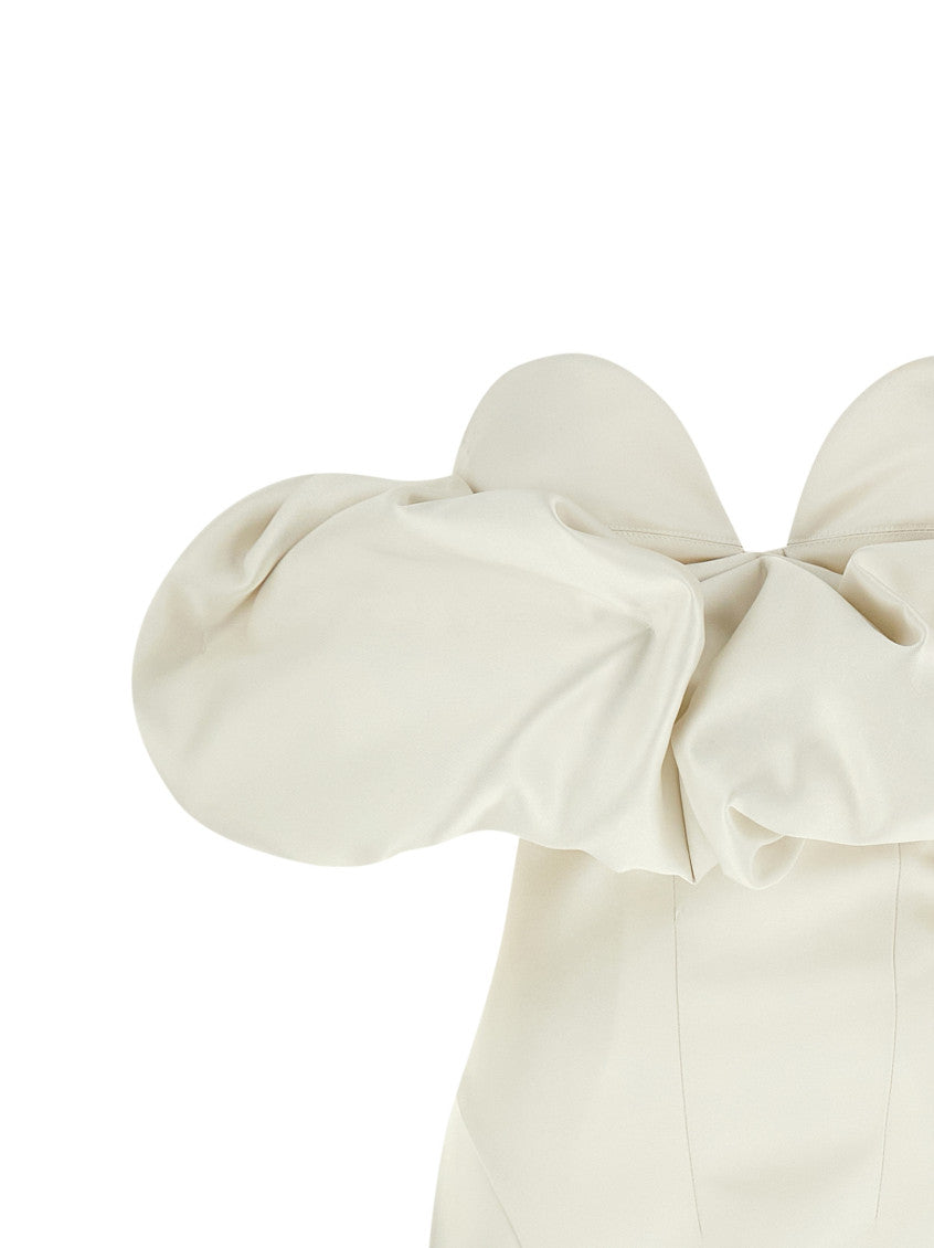 White Off-the-shoulder dress 3